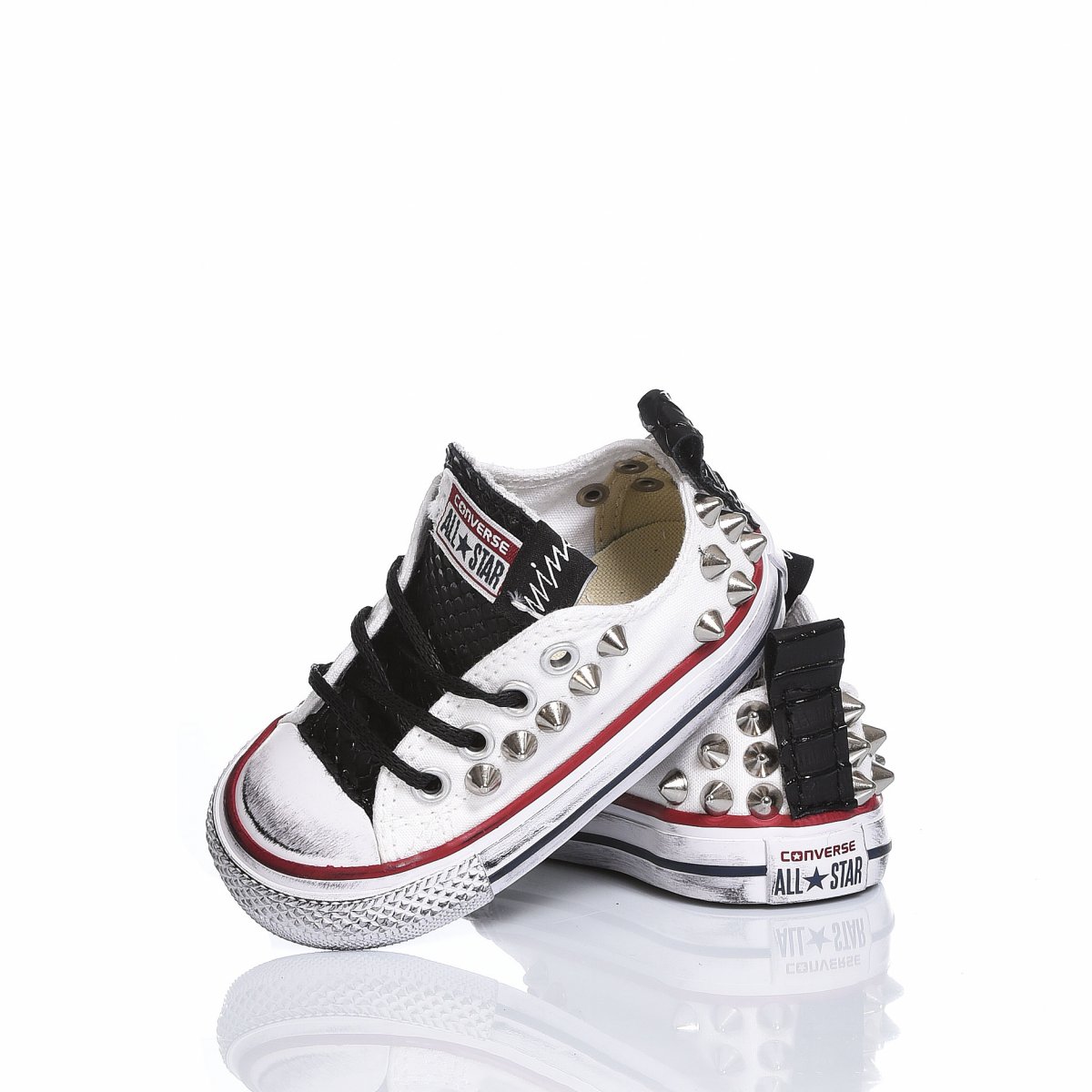 Converse Baby Black Spike Ox Chuck Taylor Ox Animalier, Borchie, Special