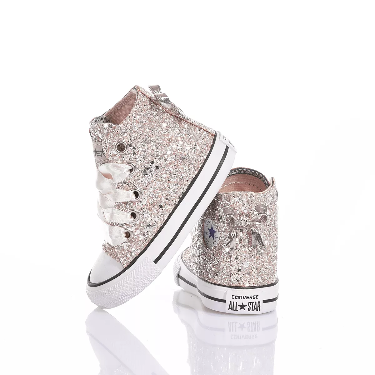Converse Baby Full Champagne Chuck taylor Hi Paillettes