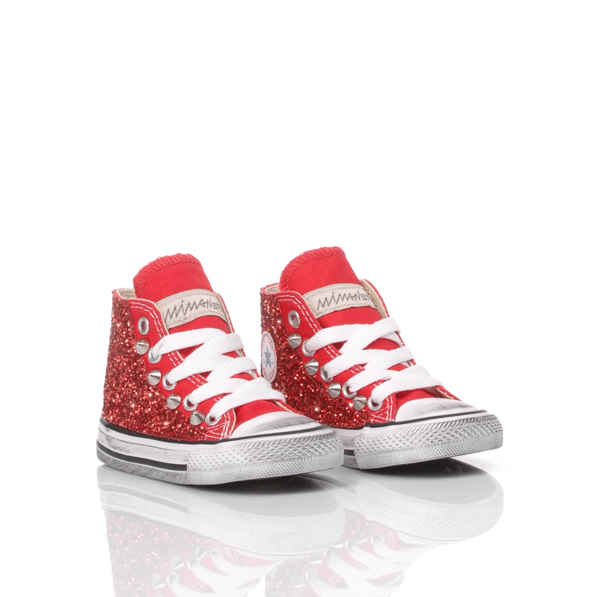 Converse Baby Glitter Red  