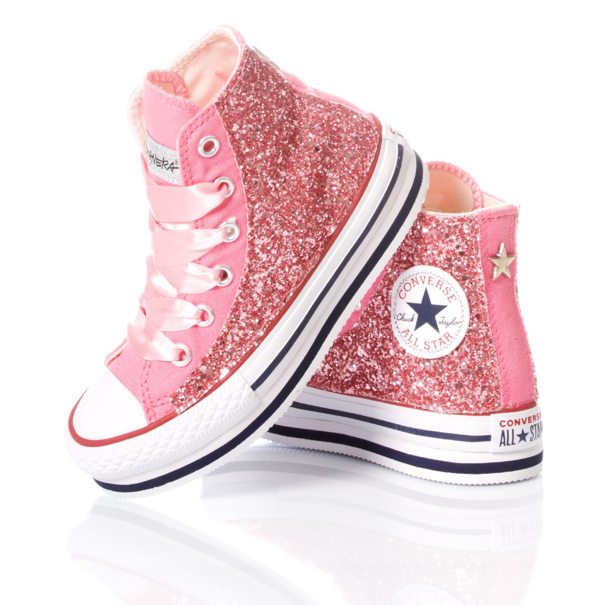 Converse Platform Junior Glitter Pink  