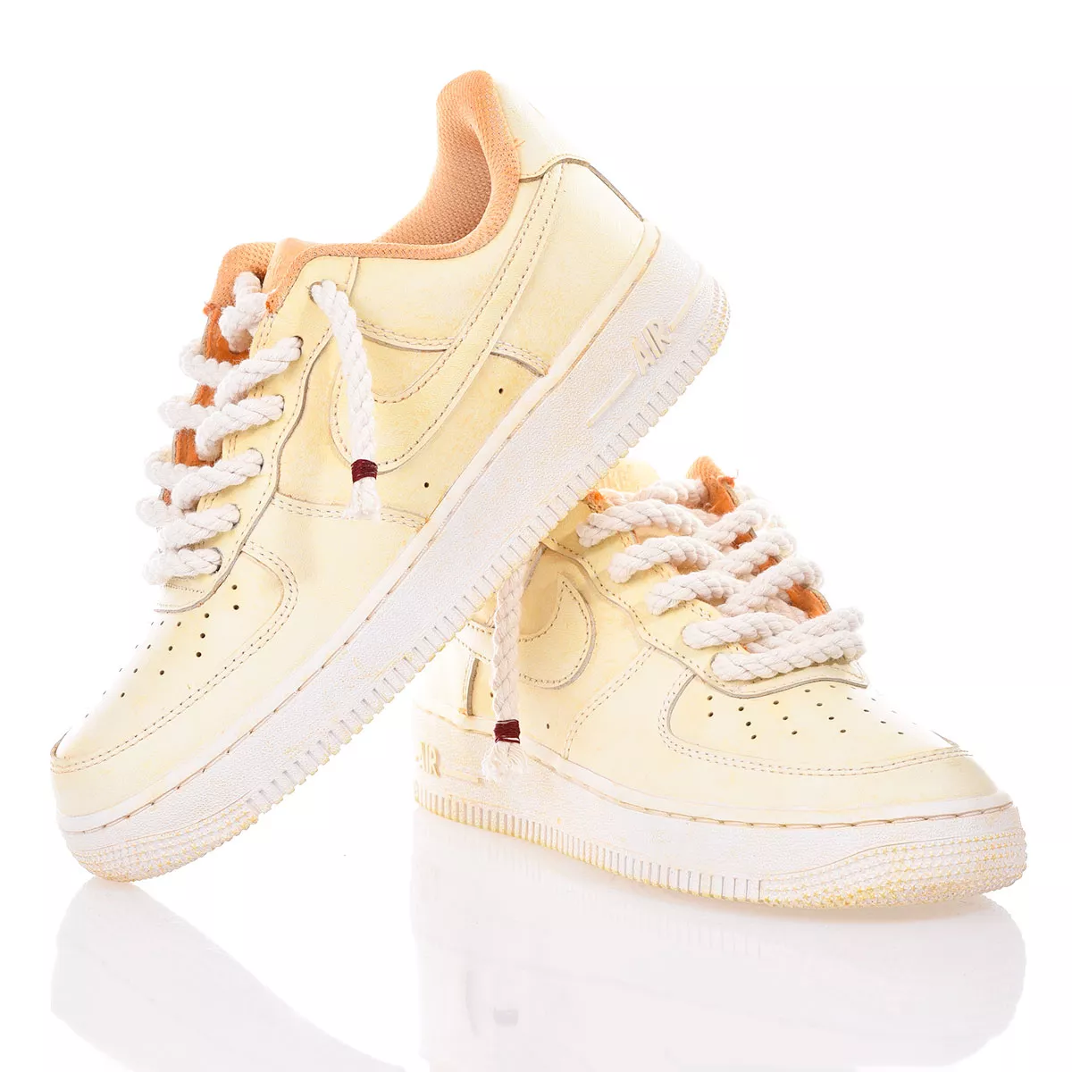 Nike Air Force 1 Dye Apricot Air Force 1 Used-Waschung