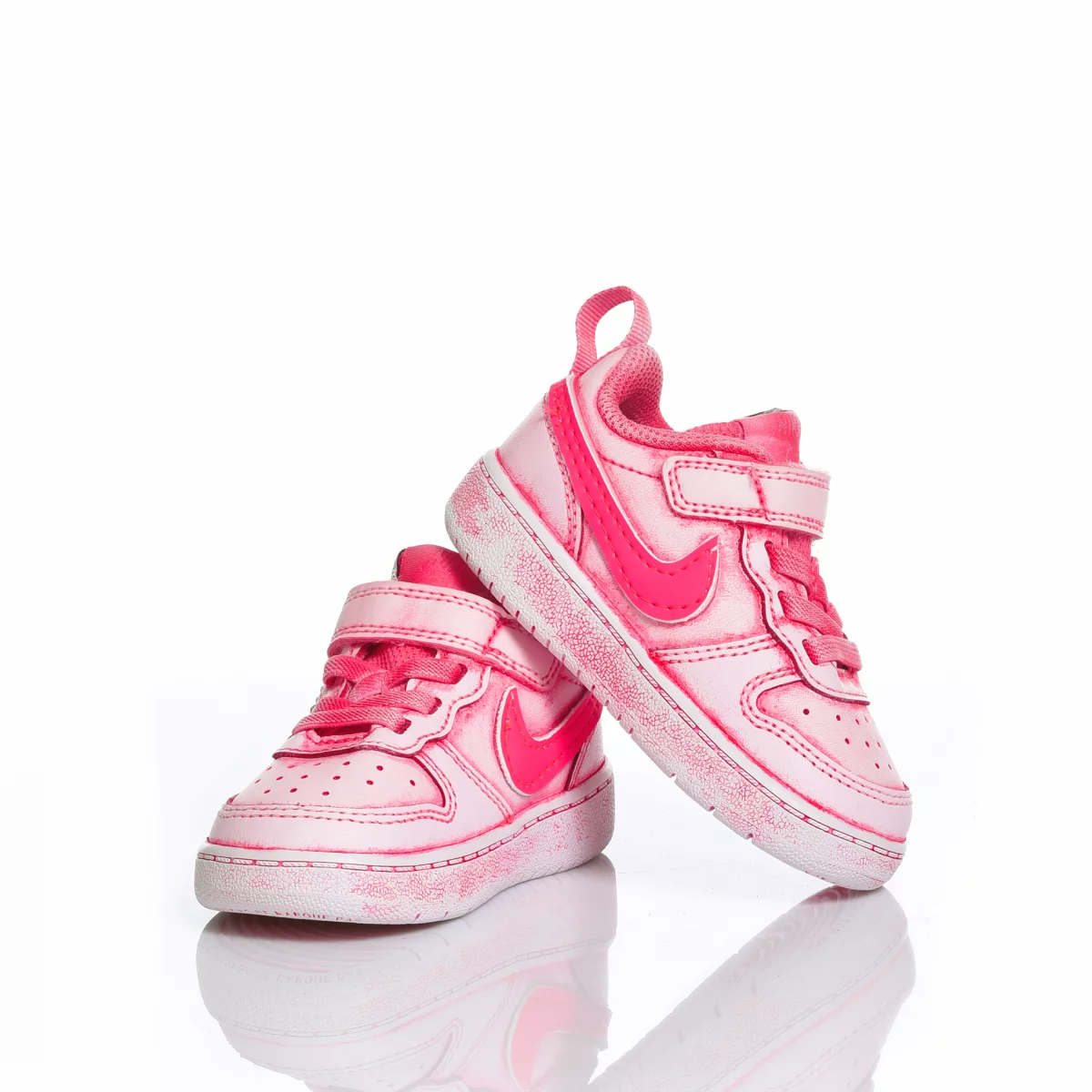 Nike Baby Washed Vanish Court Vision Used-Waschung, Special, Swarovski