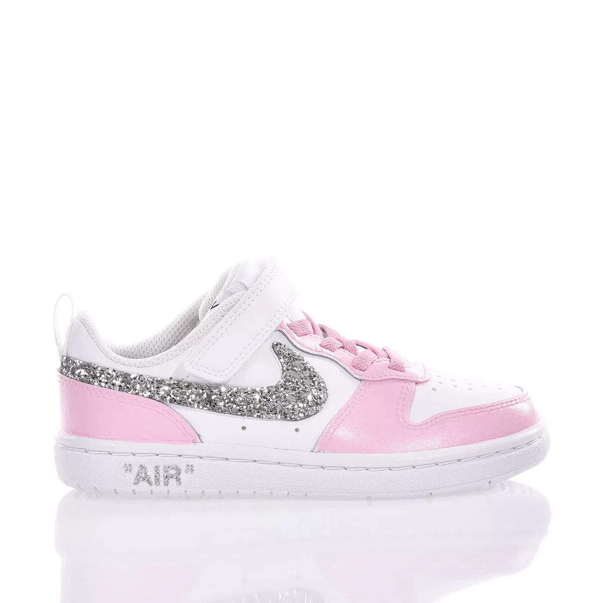 Nike Junior Candy Glitter Court Vision Painted, Glitter