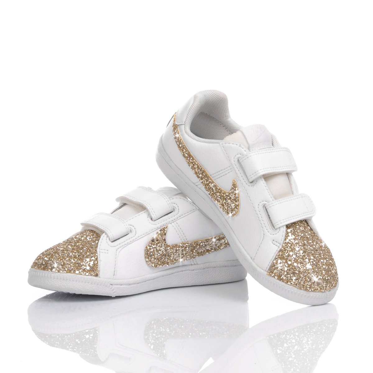 Nike Junior Court Glitter Gold  
