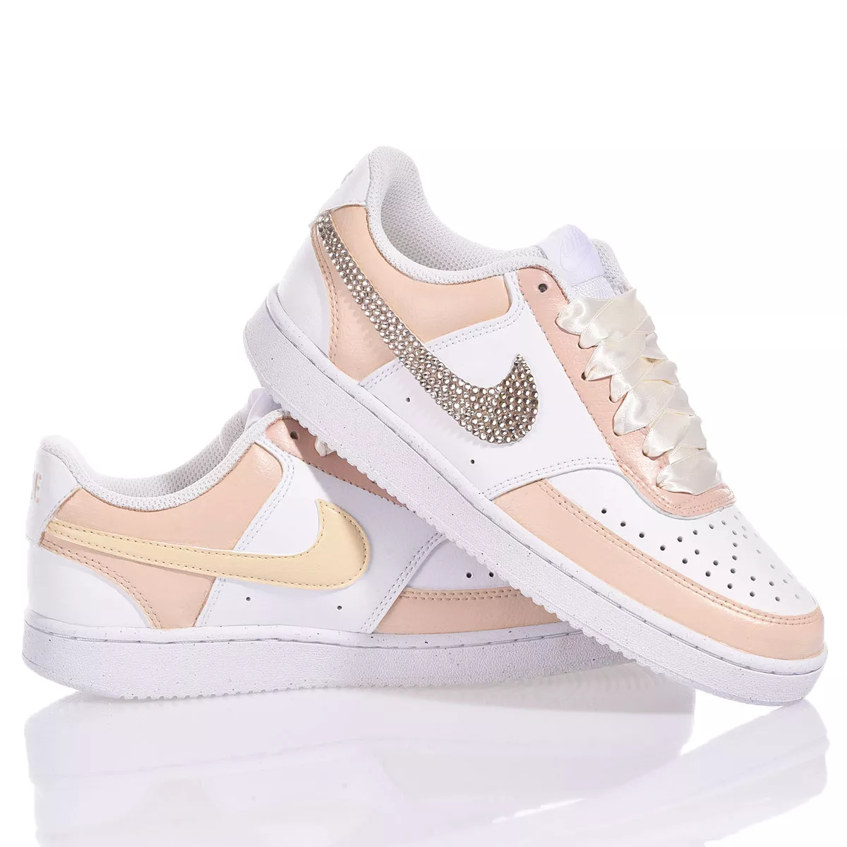 Nike Miss Nude Court Vision Painted